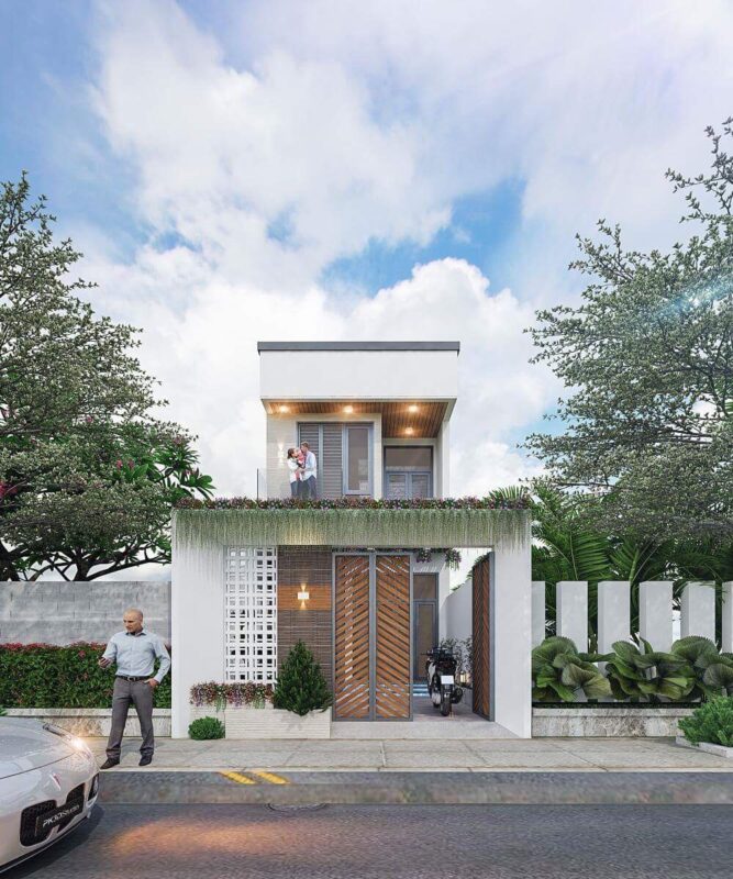 Nhà Phố 2 Tầng Hiện Đại Kết Hợp Không Gian Xanh – Chủ Đầu Tư Chị An